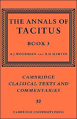 Cover for Tacitus · The Annals of Tacitus: Book 3 - Cambridge Classical Texts and Commentaries (Inbunden Bok) (1996)