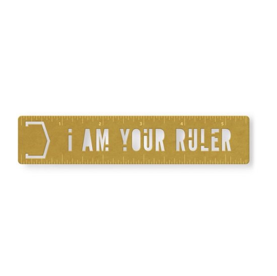 I Am Your Ruler Metal Bookmark Stencil - Brass Monkey - Bøger - Galison - 9780735377172 - 2. februar 2023