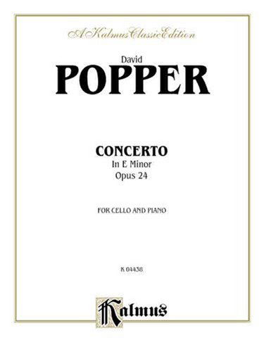 Popper Cello Conc Op24 Cl - David Popper - Książki - ALFRED PUBLISHING CO.(UK)LTD - 9780757991172 - 1 marca 1985