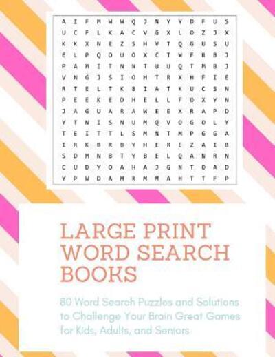 Cover for Nnj Puzzles · Large Print Word Search Books (Paperback Bog) (2019)