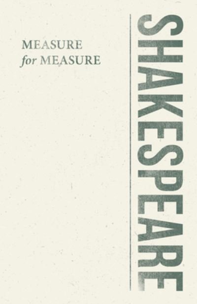 Cover for William Shakespeare · Measure for Measure (Paperback Book) (2018)