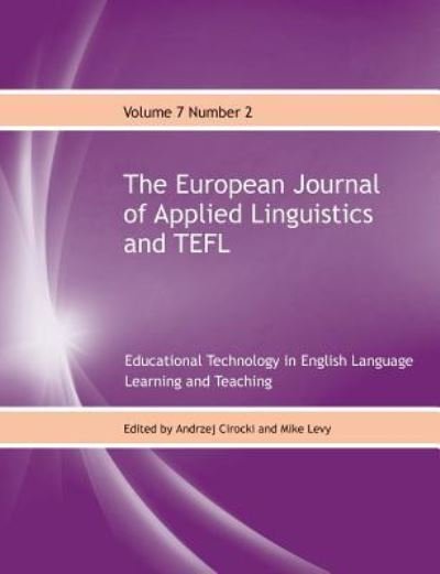 Cover for Andrzej Cirocki · The European Journal of Applied Linguistics and TEFL (Paperback Book) (2018)