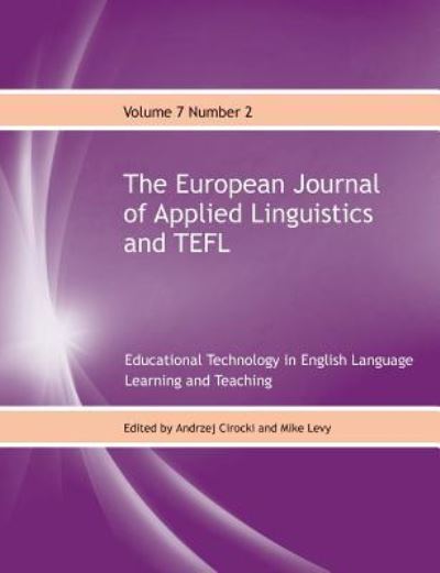 Cover for Andrzej Cirocki · The European Journal of Applied Linguistics and TEFL (Paperback Bog) (2018)