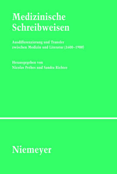 Medizinische Schreibweisen - Nicolas - Libros - Max Niemeyer Verlag - 9783484351172 - 29 de septiembre de 2008