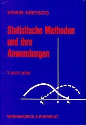 Cover for E. Kreyszig · Statistische Methoden u.Anw (Book) (1998)