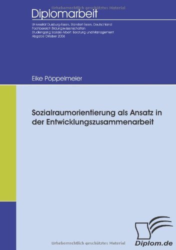 Cover for Eike Pöppelmeier · Sozialraumorientierung Als Ansatz in Der Entwicklungszusammenarbeit (Paperback Book) [German edition] (2007)