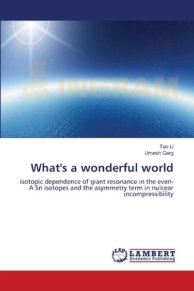 What's a wonderful world - Li - Böcker -  - 9783846506172 - 17 oktober 2011