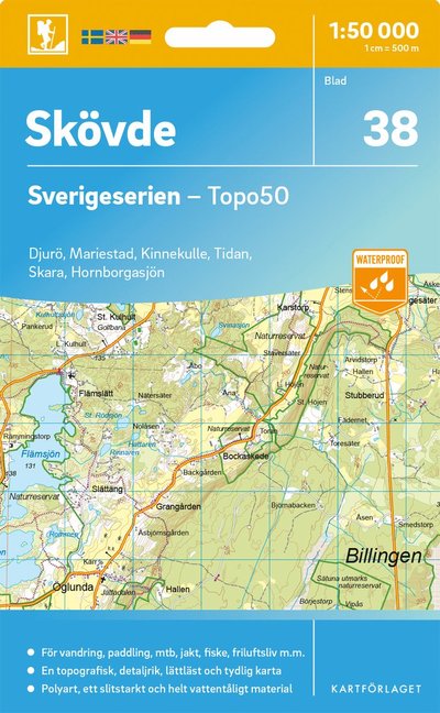 Cover for Skovde - Sverigeserien Topo50 (Map) (2025)