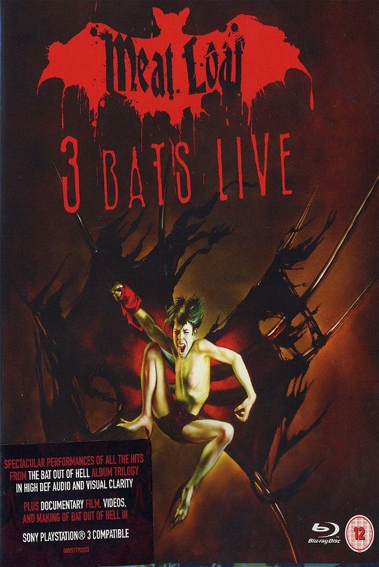 Cover for Meat Loaf · 3 Bats Live (MDVD) (2008)