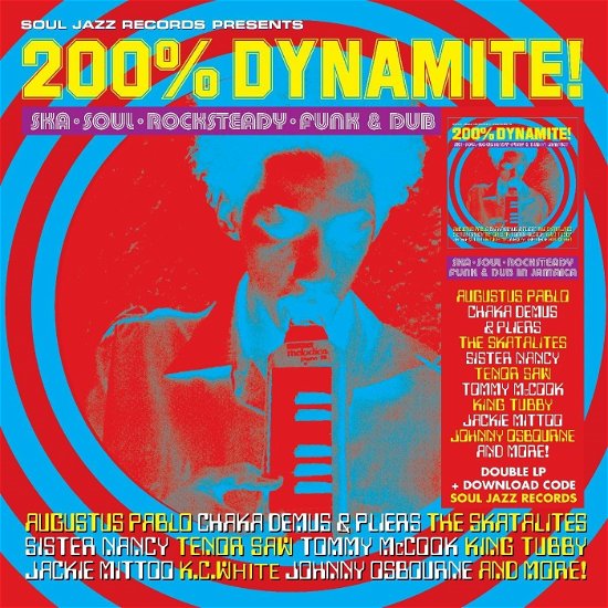 Cover for Soul Jazz Records Presents · 200% DYNAMITE! Ska, Soul, Rocksteady, Funk &amp; Dub in Jamaica (LP) [New edition] (2024)
