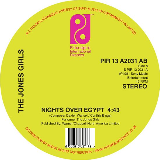 Cover for Jones Girls · Nights Over Egypt (LP) (2018)