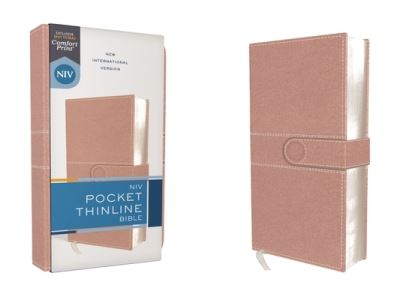 Cover for Zondervan · NIV, Pocket Thinline Bible, Leathersoft, Pink, Snap Closure, Red Letter, Comfort Print (Imitation Leather Bo) (2021)