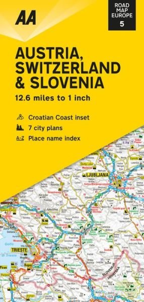 Road Map Austria, Switzerland & Slovenia - Road Map Europe -  - Livros - AA Publishing - 9780749582173 - 1 de março de 2020