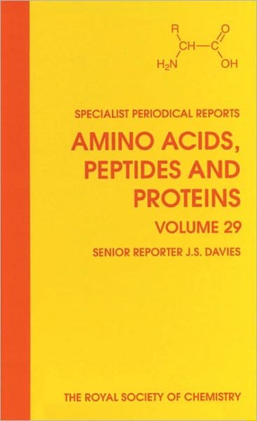 Cover for Royal Society of Chemistry · Amino Acids, Peptides and Proteins: Volume 29 - Specialist Periodical Reports (Hardcover bog) (1998)