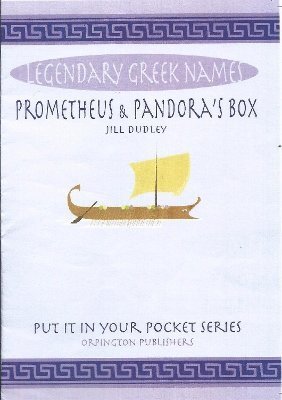 Cover for Jill Dudley · Prometheus &amp; Pandora's box: Legendary Greek names - Put it in your Pocket series (Taschenbuch) (2023)