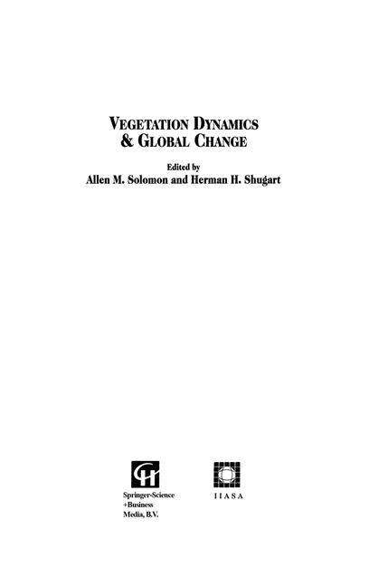 Cover for Allen M. Solomon · Vegetation Dynamics &amp; Global Change (Paperback Book) [Softcover Reprint of the Original 1st Ed. 1993 edition] (2012)