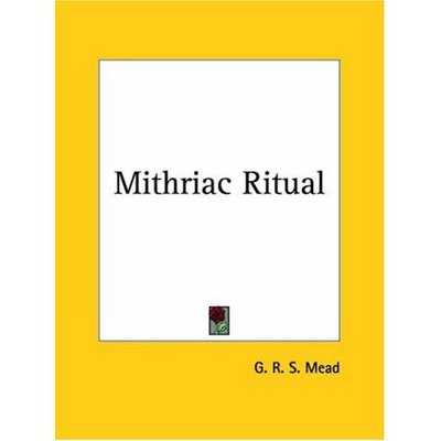 Cover for G. R. S. Mead · Mithriac Ritual (Pocketbok) (1992)