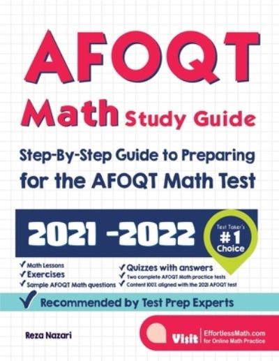 Cover for Reza Nazari · AFOQT Math Study Guide (Paperback Book) (2020)