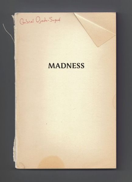 Cover for Gabriel Ojeda-Sague · Madness (Pocketbok) (2022)