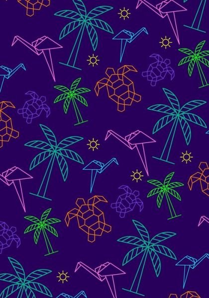 Cover for Fresh Knight Designs · Tropical Geometric Pattern Coloring Notebook for Teens (Paperback Book) (2019)