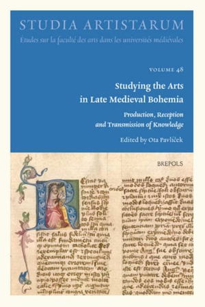 Cover for Ota Pavlicek · Studying the Arts in Late Medieval Bohemia (Taschenbuch) (2021)