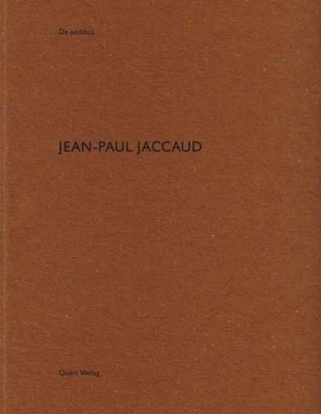 Cover for Heinz Wirz · Jean-Paul Jaccaud: De Aedibus (Paperback Book) (2016)