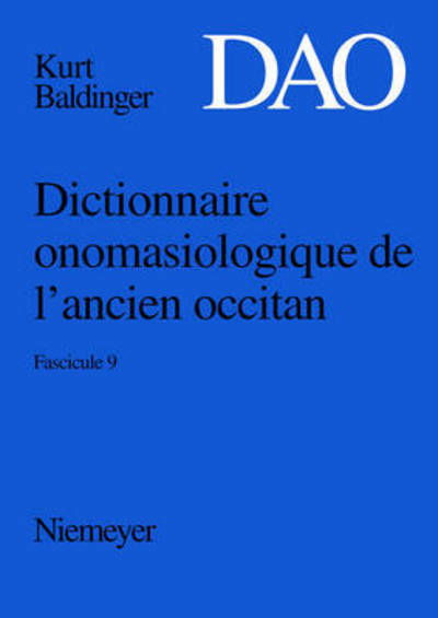 Cover for Kurt Baldinger · Baldinger, Kurt: Dictionnaire onomasiol (Book) (2005)