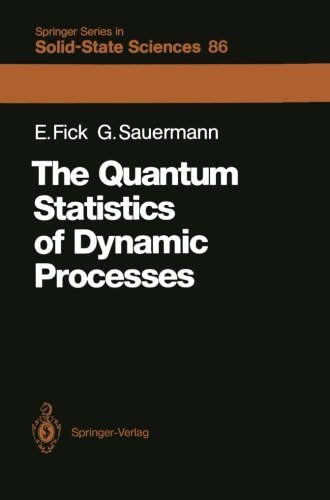 Cover for Eugen Fick · The Quantum Statistics of Dynamic Processes - Springer Series in Solid-State Sciences (Paperback Book) [Softcover reprint of the original 1st ed. 1990 edition] (2012)