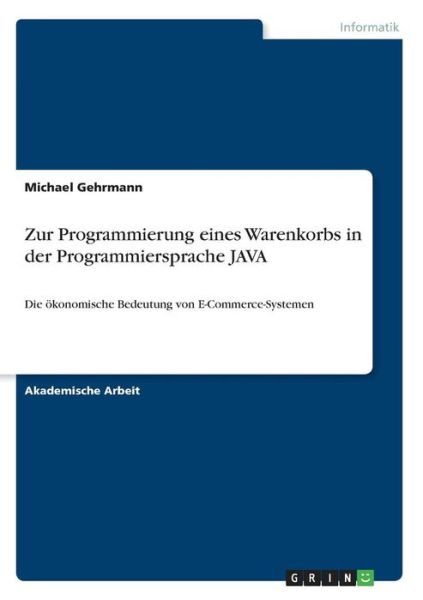 Cover for Gehrmann · Zur Programmierung eines Waren (Bok)