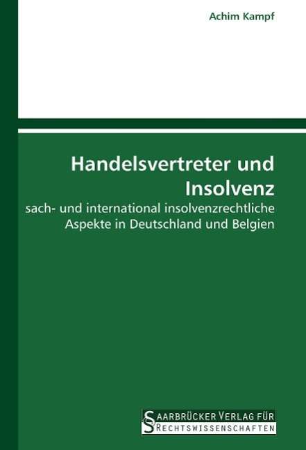 Cover for Kampf · Handelsvertreter und Insolvenz (Book)