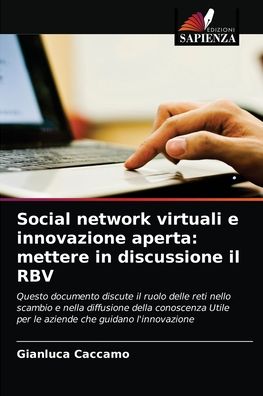 Cover for Gianluca Caccamo · Social network virtuali e innovazione aperta (Paperback Book) (2021)