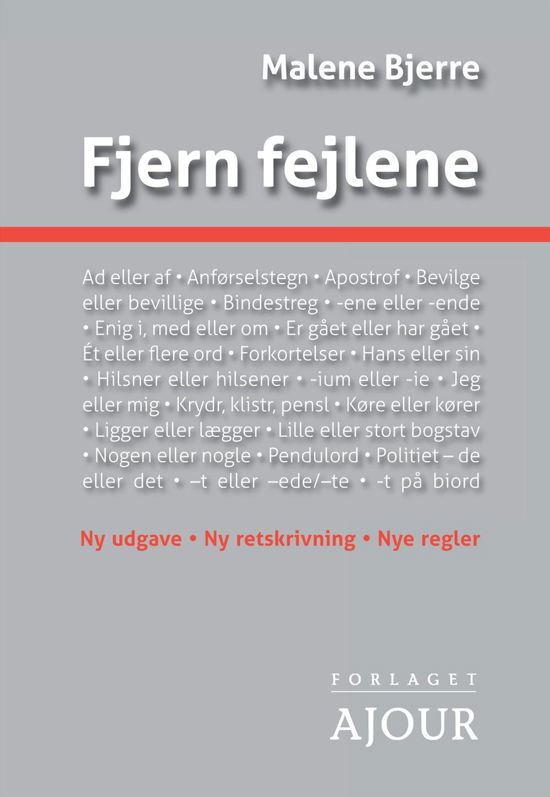 Cover for Malene Bjerre · Fjern fejlene (Sewn Spine Book) [3e uitgave] (2017)