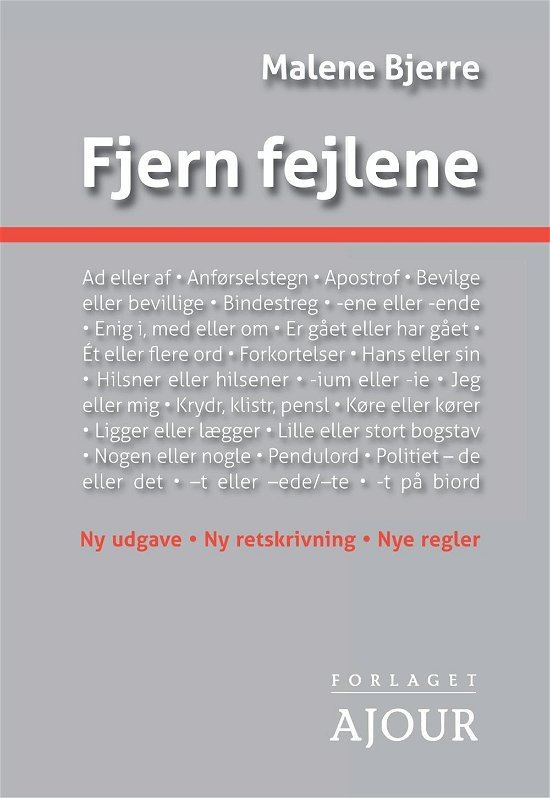 Cover for Malene Bjerre · Fjern fejlene (Heftet bok) [3. utgave] (2017)