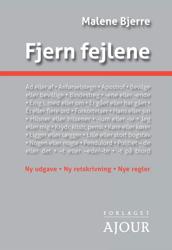 Fjern fejlene - Malene Bjerre - Böcker - Ajour - 9788793453173 - 13 juni 2017