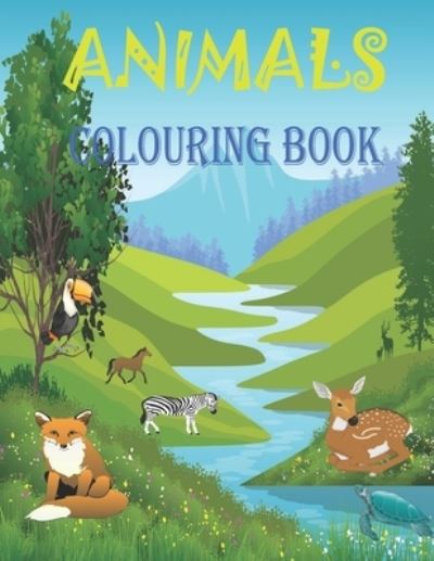 Cover for Adil Colouring Book · ANIMALS colouring book (Paperback Book) (2021)