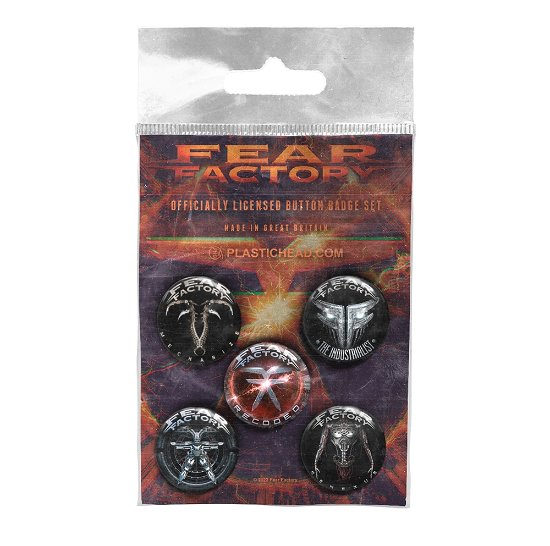 Albums 2010-2021 Button Badge Set - Fear Factory - Merchandise - PHM - 0803341568174 - 10. Juni 2022