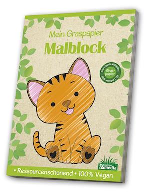 Malblock Graspapier - Kleinkind / Katze - Media Verlagsgesellschaft - Böcker - Media Verlagsgesellschaft - 4019393988174 - 23 augusti 2021