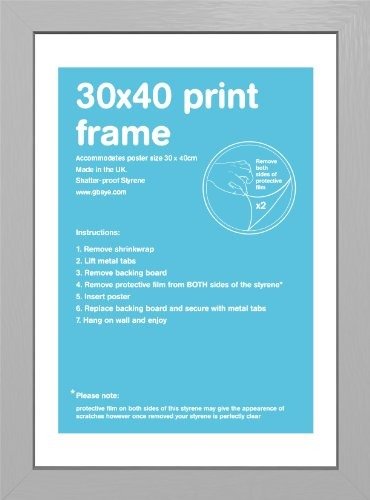 GBEYE - MDF Silver Frame - 30 x 40 cm - PDC - X2 - Gb Eye - Koopwaar - Gb Eye - 5028486230174 - 