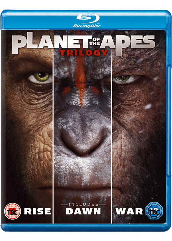 Cover for Planet of the Apes Trilogy BD · Planet Of The Apes - Trilogy (3 Films) (Blu-Ray) (2017)