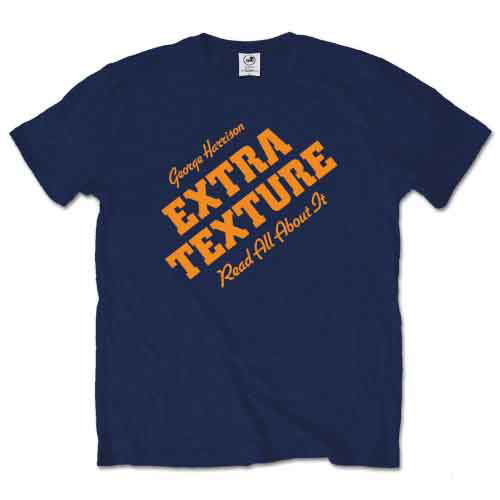 Cover for George Harrison · George Harrison Unisex T-Shirt: Extra Texture (T-shirt) [size XL] [Blue - Unisex edition]