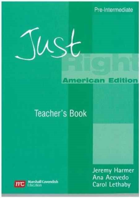 Cover for Jeremy Harmer · Just Right Pre-Intermediate: Split A Teacher's Book (US) (Taschenbuch) [New edition] (2008)
