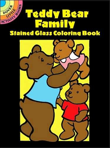 Teddy Bear Family Stained Glass Coloring Book - Little Activity Books - Cathy Beylon - Books - Dover Publications Inc. - 9780486426174 - June 26, 2003