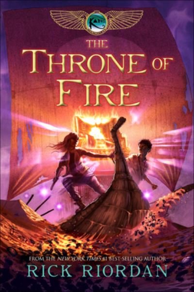 Cover for Rick Riordan · The Throne Of Fire (Hardcover bog) (2012)