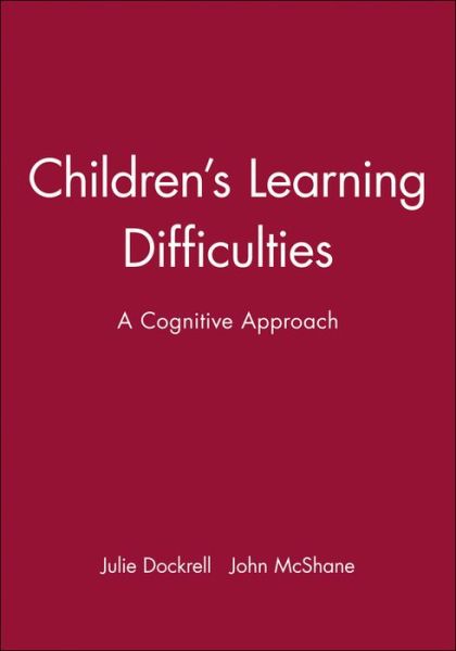 Cover for John Mcshane · Childrens learning difficulties - a cognitive approach (Paperback Book) (1992)