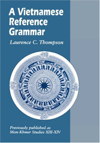 Cover for Laurence C. Thompson · A Vietnamese Reference Grammar - Mon-Khmer studies (Taschenbuch) (1988)