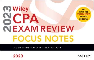 Cover for Wiley · Wiley's CPA Jan 2023 Focus Notes: Auditing and Attestation (Pocketbok) (2023)