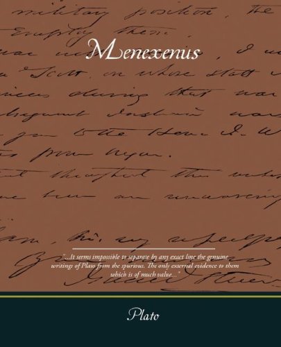 Menexenus - Plato - Bøker - Book Jungle - 9781605976174 - 8. mai 2008