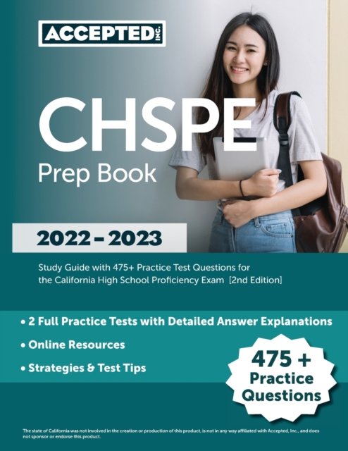 Cover for Cox · CHSPE Prep Book 2022-2023 : Study Guide with 475+ Practice Test Questions for the California High School Proficiency Exam [2nd Edition] (Pocketbok) (2022)