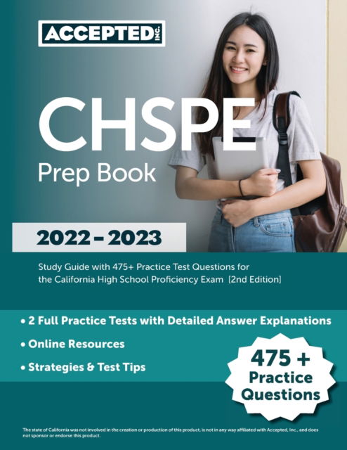 Cover for Cox · CHSPE Prep Book 2022-2023 : Study Guide with 475+ Practice Test Questions for the California High School Proficiency Exam [2nd Edition] (Taschenbuch) (2022)