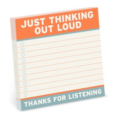 Cover for Knock Knock · Knock Knock Thinking Out Loud Sticky Notes (4 x 4-inches) (Tryksag) (2021)